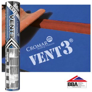 Cromar Vent 3 Classic Breathable Roofing Membrane 1.5 x 50m - 135gsm