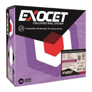 Exocet Ring Shank Galvanised Collated Nails - 63 x 2.8 - Box of 3300 + 3 Gas