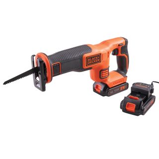 Black & Decker 18V Reciprocating Saw with 1 x 1.5Ah Li-Ion Battery