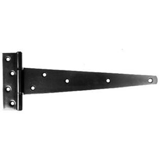 Dale Hardware Black Japanned Light Tee Hinge 203 x 1.2mm - Pack of 2