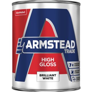 Armstead Trade High Brilliant White Gloss Paint 1L