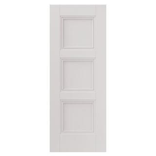 JB Kind Catton White Primed 3 Panel Fire Rated Interior Door