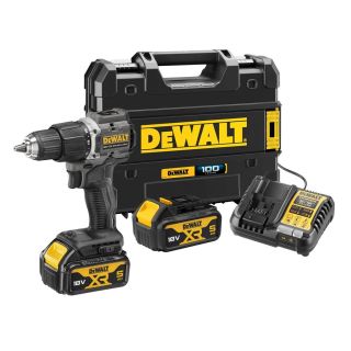 DeWalt 100th Anniversary 18V Combi Drill with 2x 5.0Ah Batteries and Charger in TStak Case