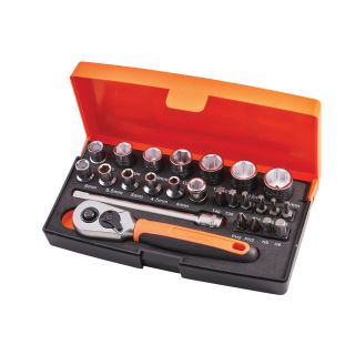 Bahco 1/4in Drive Socket Set (25 Piece)