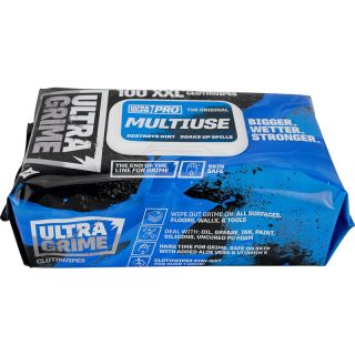 Ultragrime Pro Multiuse XXL+ Clothwipes - Pack of 100