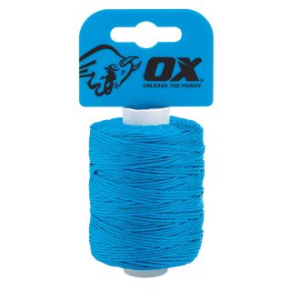 OX Pro Nylon High Vis Builders Line Cyan 105m