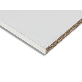 White Melamine Faced Chipboard 15 x 1830 x 381mm