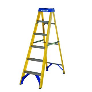 Werner 716 Series Fibreglass 6 Tread Swingback Stepladder