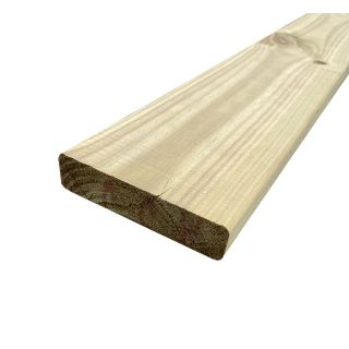 Green Treated Eased Edge Landscaping Boards 25 x 100mm (Fin. Size: 92 x 20mm) 70% PEFC Certified