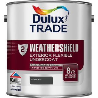 Dulux Trade Weathershield Exterior Flexible Dark Grey Undercoat 2.5L