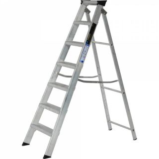 Werner 714 Series Aluminium Swingback 8 Tread Stepladder