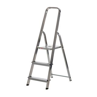 Werner 74 Series Aluminium High Handrail 3 Tread Stepladder