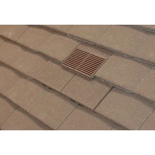 Manthorpe Antique Brown Granulated In Line Plain Tile Vent 330 x 331mm