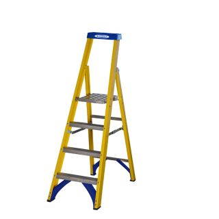 Werner 717 Series 4 Tread Fibreglass Platform Stepladder