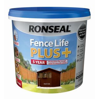 Ronseal Fence Life Plus+ Dark Oak 5L