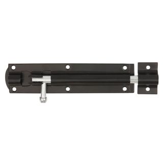 Dale Hardware Black Japanned Straight Tower Bolt 152mm