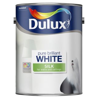 Dulux Pure Brilliant White Silk Emulsion Paint 5L