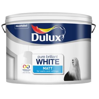 Dulux Pure Brilliant White Matt Emulsion Paint 10L