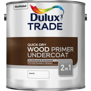 Dulux Trade Primer Quick Dry Wood White Undercoat 2.5L