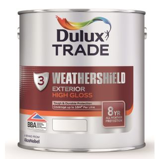 Dulux Trade Weathershield Exterior High Gloss Light Base 5L