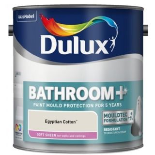 Dulux Bathroom + Egyptian Cotton Soft Sheen Paint 2.5L