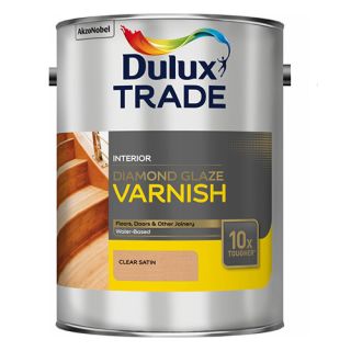 Dulux Trade Diamond Glaze Clear Satin Varnish 1L