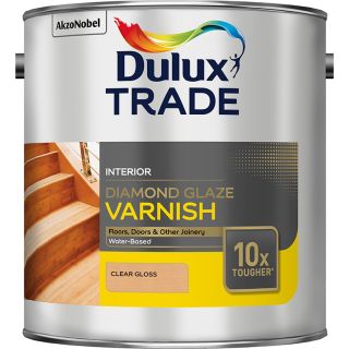 Dulux Trade Diamond Glaze Clear Gloss Varnish 1L