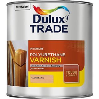 Dulux Trade Clear Satin Polyurethane Varnish 1L