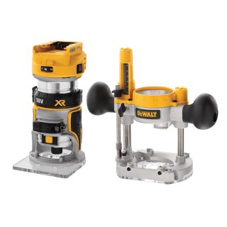 DeWalt XR 1/4in Twin Base Router 18V Bare Unit