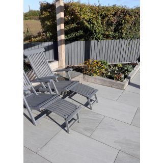 Bradstone Rock Silver Grey Porcelain Paving 20mm - 19.89m² Project Pack