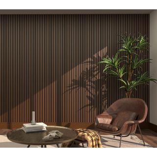 Deanta Walnut Immerse Acoustic Panelling 2400 x 600 x 21mm