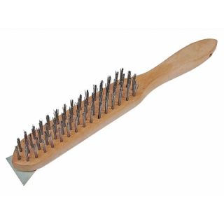 Faithfull Heavy Duty Scratch Brush with Scraper