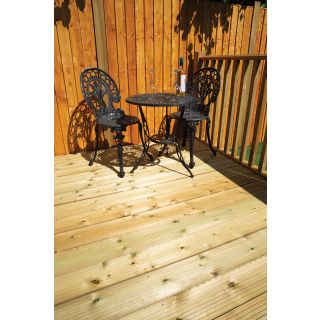 Treated Reversible Softwood Timber Decking 32 x 125mm 70% PEFC Certified