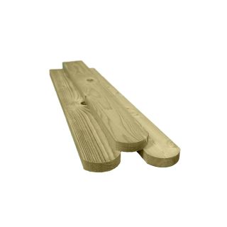 Treated Softwood Round Top Picket Pales 16 x 70 x 1050mm