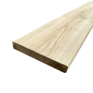 Green Treated Eased Edge Landscaping Boards 25 x 150mm (Fin. Size: 142 x 20mm) 70% PEFC Certified