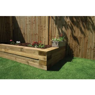 Wingham™ Treated UC4 Radiata Pine Sleeper 95 x 195 x 2400mm 70% PEFC Certified