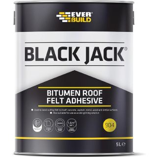 Everbuild Black Jack Bitumen Roof Felt Adhesive 2.5L