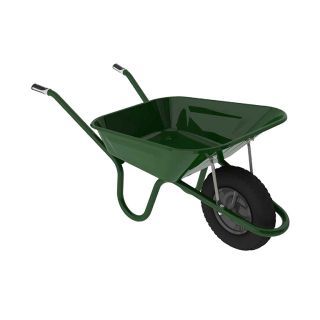 Haemmerlin Original Green Pneumatic Builders Wheelbarrow 90L