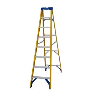 Werner 716 Series Fibreglass 8 Tread Swingback Stepladder